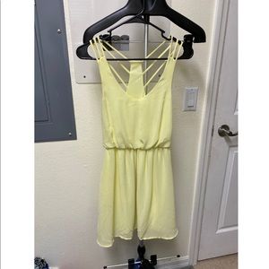Lush XS yellow Racerback dress